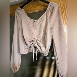 Pink Rose, rose gold colored blouse